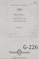 Gould & Eberhardt-Gould Eberhardt Operators Instruciton 48H Universal Gear Hobbing Manual-48H-01